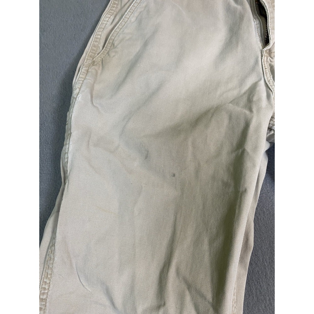 Carhartt Relaxed Fit Thrashed Khaki Pants/ Slacks Beige Measures 28 X 27 - Picture 3 of 16